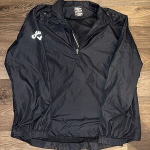 Callaway Golf Sport Windbreaker Pullover  Jacket Navy Blue Men's Size LRG